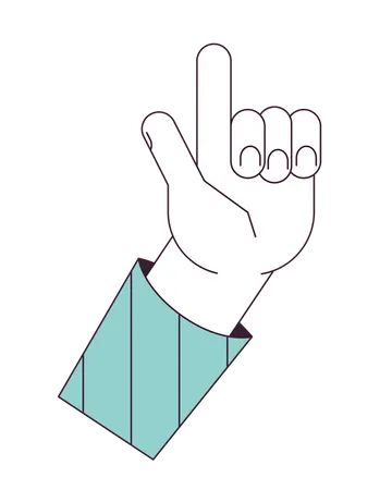 Eureka hand gesture  Illustration