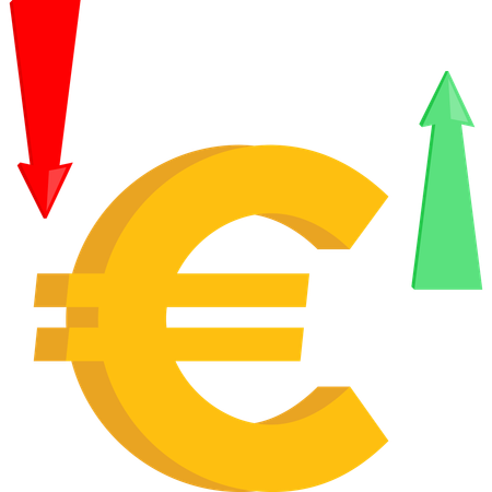 Euro fluctuation  Illustration
