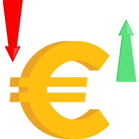 Euro fluctuation  Illustration