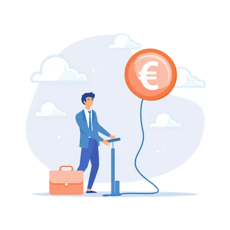 Euro Recession  Illustration