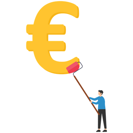 Europe financial visionary  Illustration