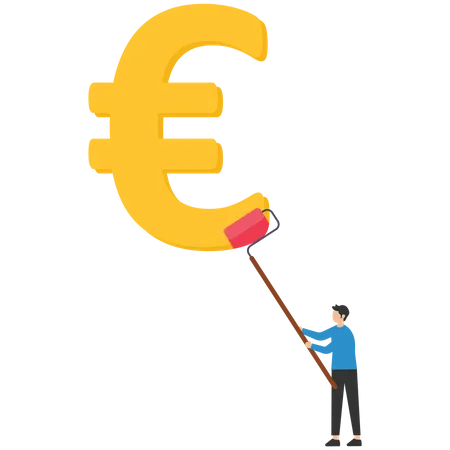 Europe financial visionary  Illustration