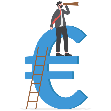 Europe financial visionary  Illustration