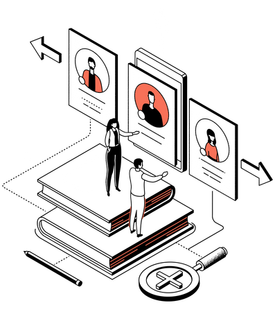 Evaluación de currículum  Ilustración