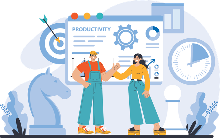 Evaluación de la productividad  Ilustración