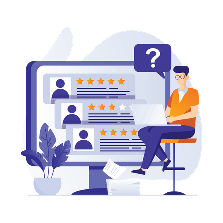 Evaluación de los empleados  Ilustración