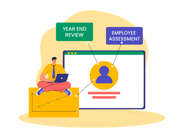 Evaluación de los empleados  Ilustración