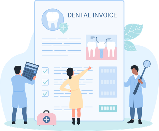 Evaluación de la salud dental  Ilustración