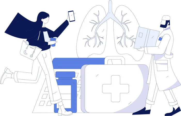 Evaluación del sistema respiratorio  Ilustración