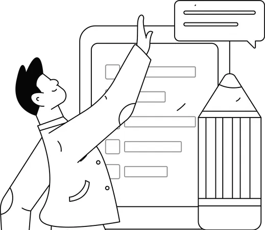 Comentarios de los empleados en la evaluación de la empresa.  Ilustración