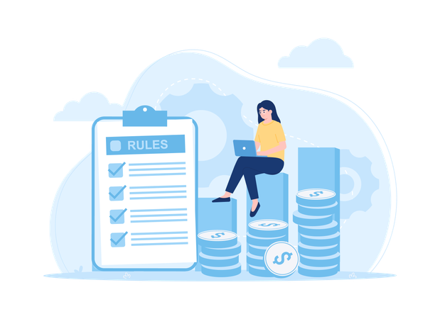 Evaluate the rules for business growth  Illustration