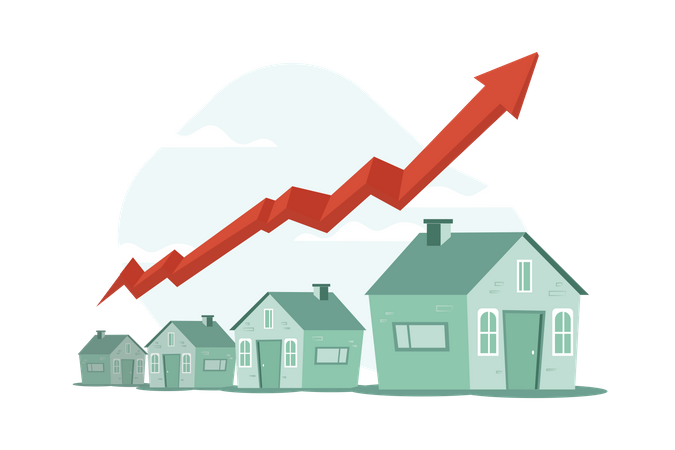 Croissance de la valeur immobilière  Illustration
