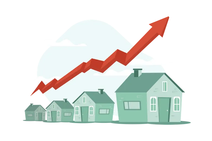Croissance de la valeur immobilière  Illustration