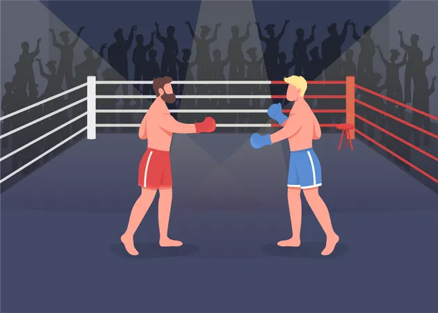 Événement de boxe  Illustration