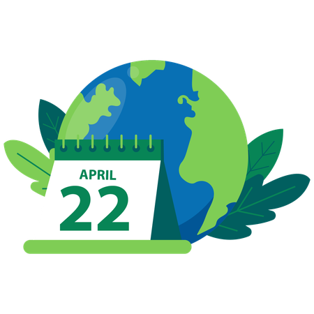 Événement du jour de la terre  Illustration
