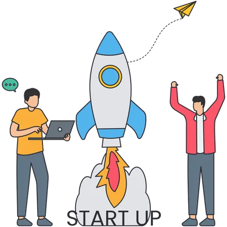 Lancement du projet Startup  Illustration