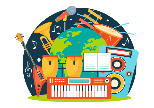 Événements musicaux culturels  Illustration