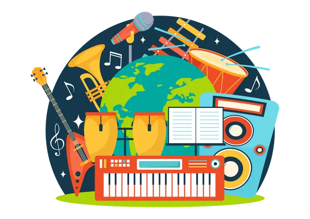 Événements musicaux culturels  Illustration