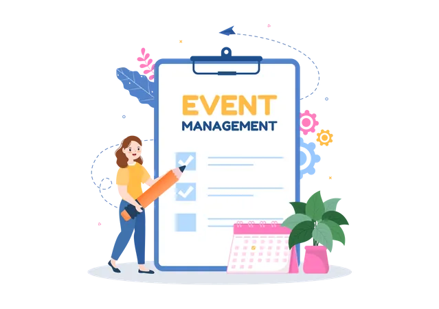 Event management  Illustration