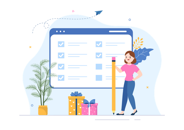 Event Organizer checking list  Illustration