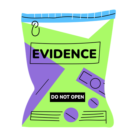 Evidence Bag  Illustration