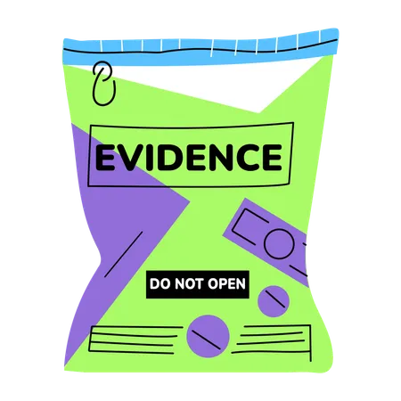 Evidence Bag  Illustration