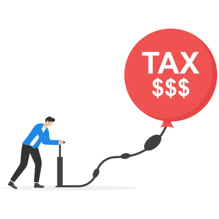 Evitar pagar impostos do governo  Ilustração