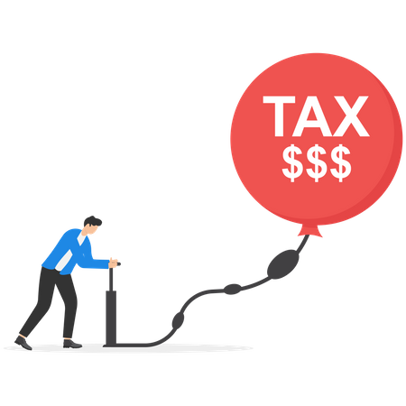 Evitar pagar impuestos gubernamentales  Ilustración