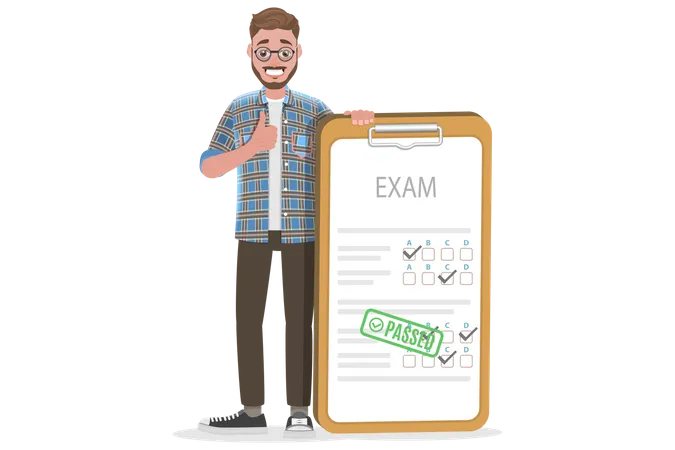 Exam Result  Illustration