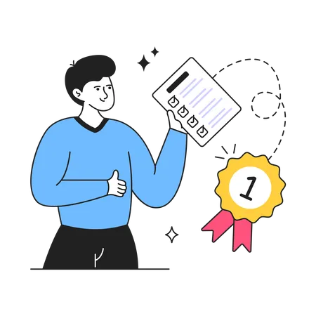 Exam Result  Illustration