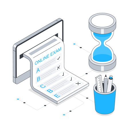 Examen en línea  Ilustración