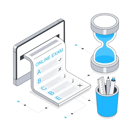 Examen en línea  Ilustración