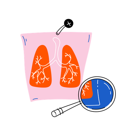 Examen pulmonaire  Illustration