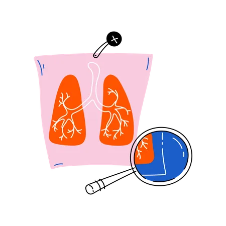 Examen pulmonaire  Illustration