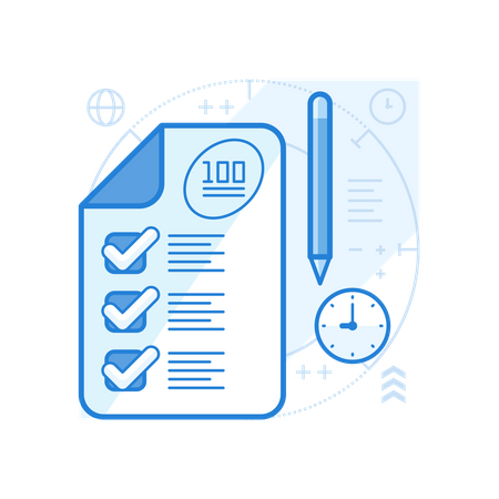 Exams Result  Illustration