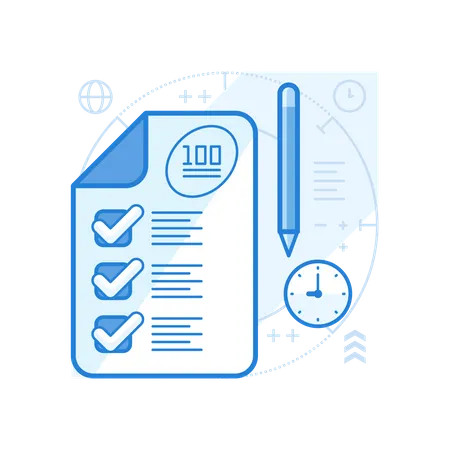 Exams Result  Illustration