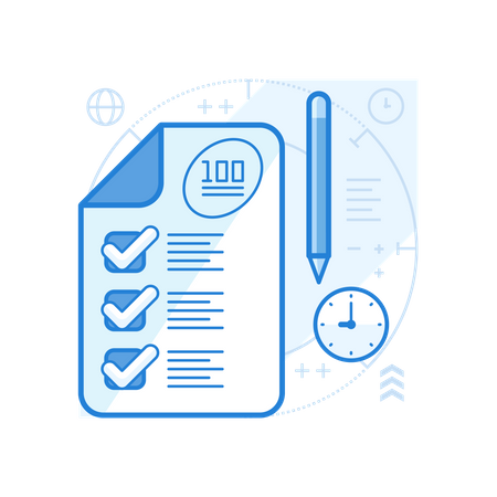 Exams Result  Illustration