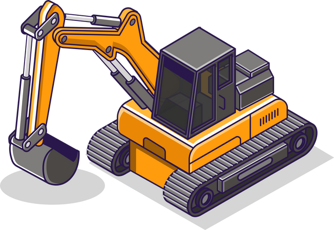 Excavator  Illustration