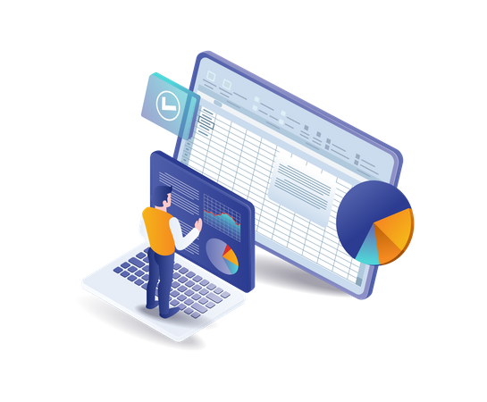 Excel application analysis process  Illustration