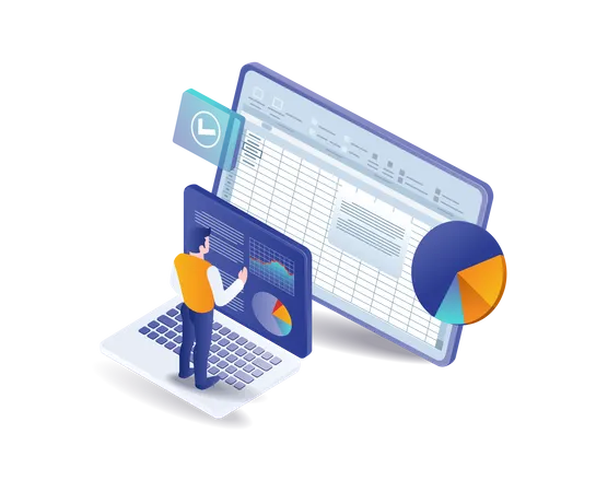 Excel application analysis process  Illustration