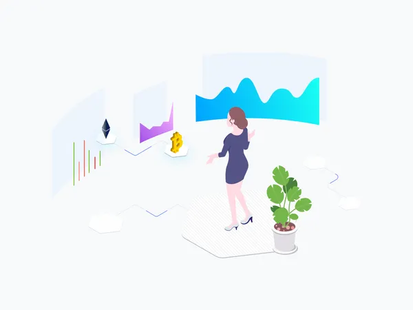 Exchange Cryptocurrency  Illustration