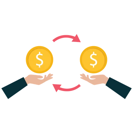 Exchange currency  Illustration