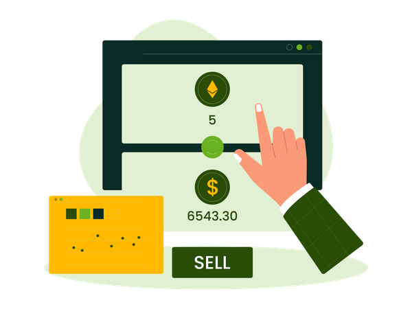 Exchange ethereum to dollar  Illustration