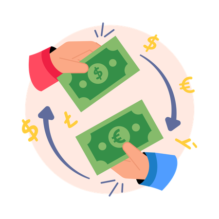 Exchange Money  Illustration