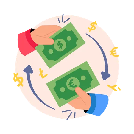 Exchange Money  Illustration