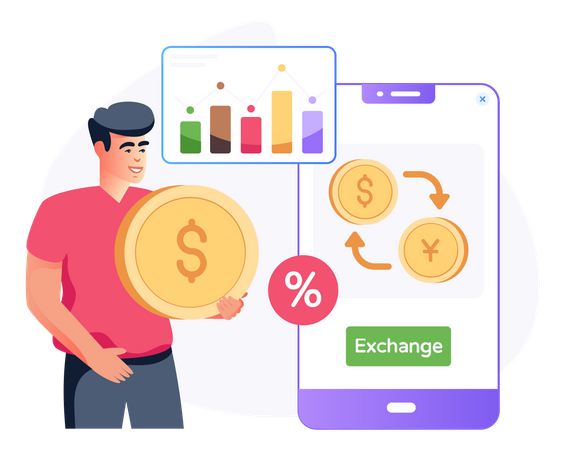 Exchange Rate  イラスト