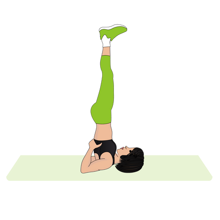 Exercice de yoga  Illustration