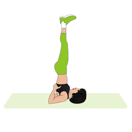 Exercice de yoga  Illustration