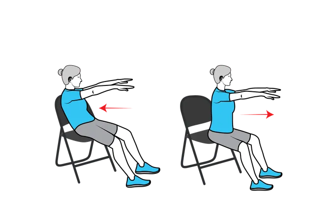 Exercício de ioga feito por mulheres  Ilustração