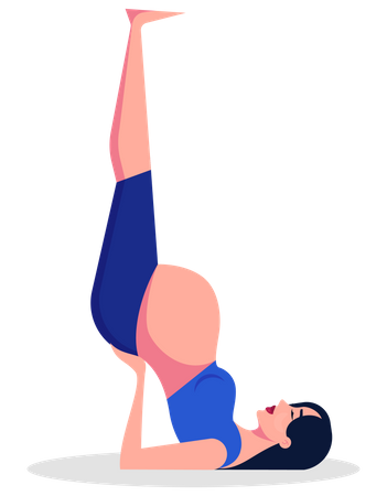 Exercise for pregnant woman Illustration